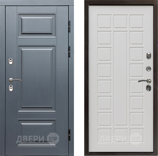 Входная металлическая Дверь Престиж TERMO с терморазрывом Премиум Грэй Престиж Бежевый мат в Ногинск