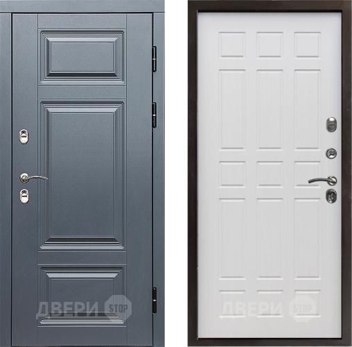 Входная металлическая Дверь Престиж TERMO с терморазрывом Премиум Грэй Спарта Лиственница белая в Ногинск