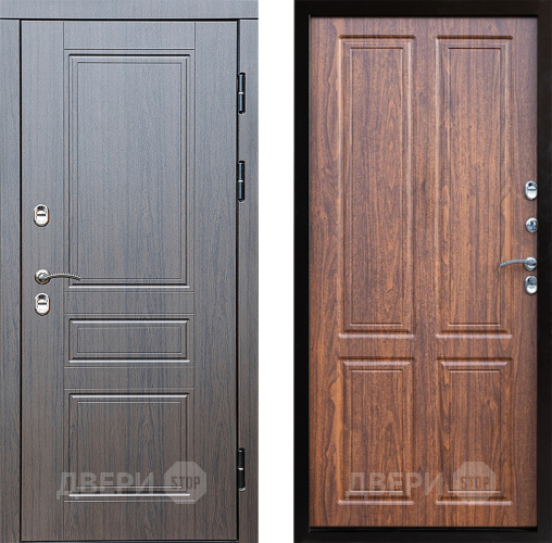 Входная металлическая Дверь Престиж TERMO с терморазрывом Классика Премиум Орех светлый в Ногинск