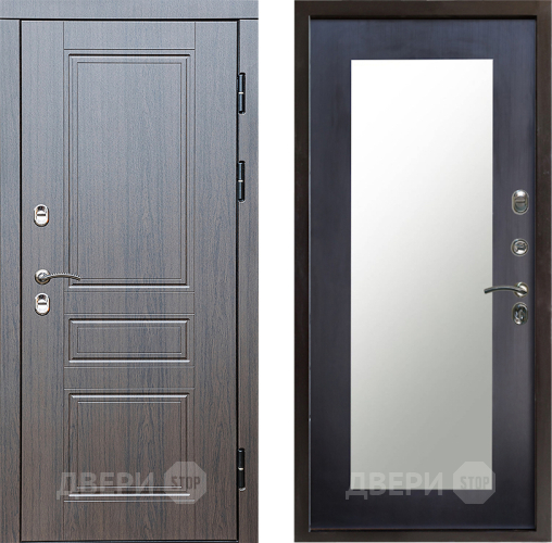 Дверь Престиж TERMO с терморазрывом Классика Зеркало пастораль Венге в Ногинск