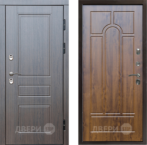 Входная металлическая Дверь Престиж TERMO с терморазрывом Классика Арка Дуб в Ногинск