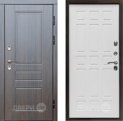 Входная металлическая Дверь Престиж TERMO с терморазрывом Классика Спарта Белое дерево в Ногинск