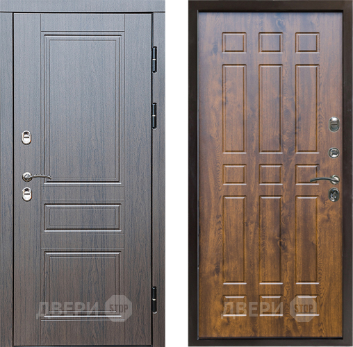 Входная металлическая Дверь Престиж TERMO с терморазрывом Классика Спарта Дуб в Ногинск