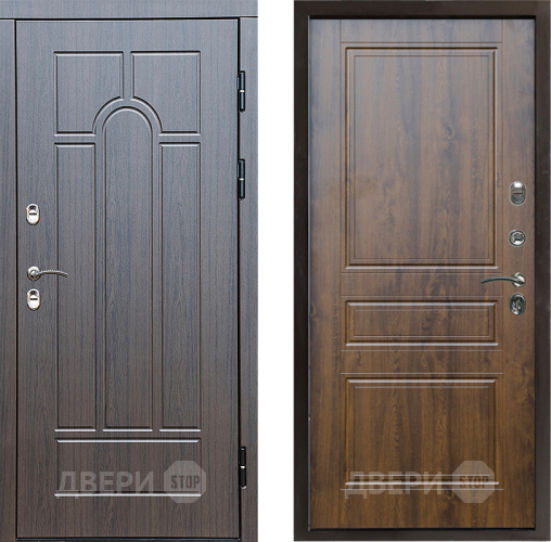 Входная металлическая Дверь Престиж TERMO с терморазрывом Арка Классика Дуб в Ногинск