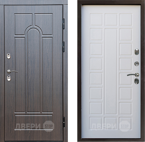 Входная металлическая Дверь Престиж TERMO с терморазрывом Арка Престиж Белое дерево в Ногинск