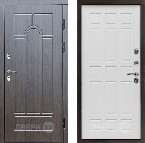 Входная металлическая Дверь Престиж TERMO с терморазрывом Арка Спарта Белое дерево в Ногинск