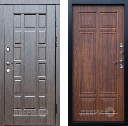 Входная металлическая Дверь Престиж TERMO с терморазрывом Престиж Премиум Орех темный в Ногинск