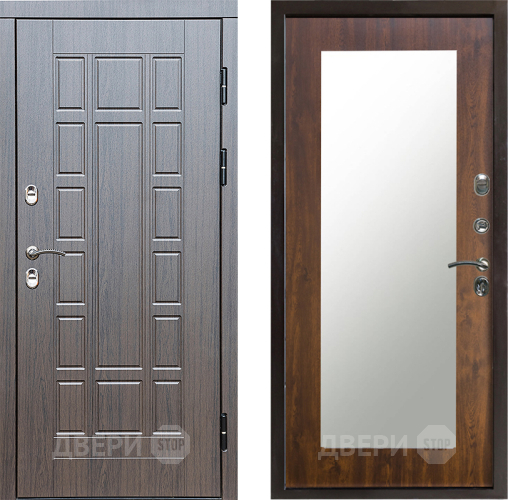 Входная металлическая Дверь Престиж TERMO с терморазрывом Престиж Зеркало пастораль Дуб в Ногинск