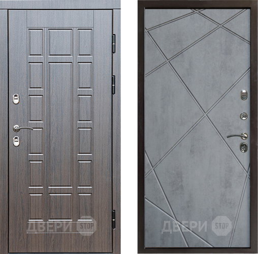Дверь Престиж TERMO с терморазрывом Престиж Лучи Бетон темный в Ногинск