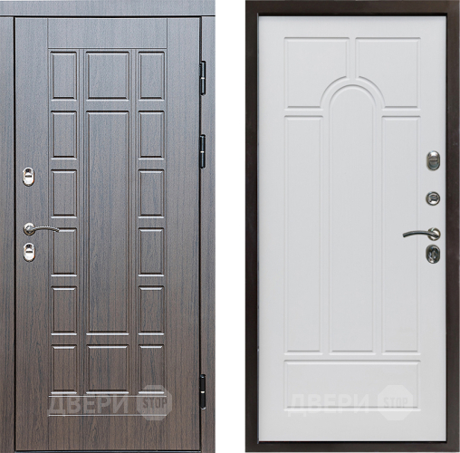 Входная металлическая Дверь Престиж TERMO с терморазрывом Престиж Арка Белое дерево в Ногинск