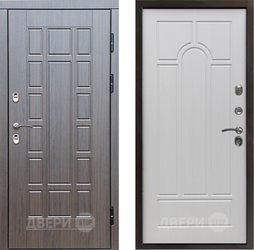 Входная металлическая Дверь Престиж TERMO с терморазрывом Престиж Арка Лиственница белая в Ногинск