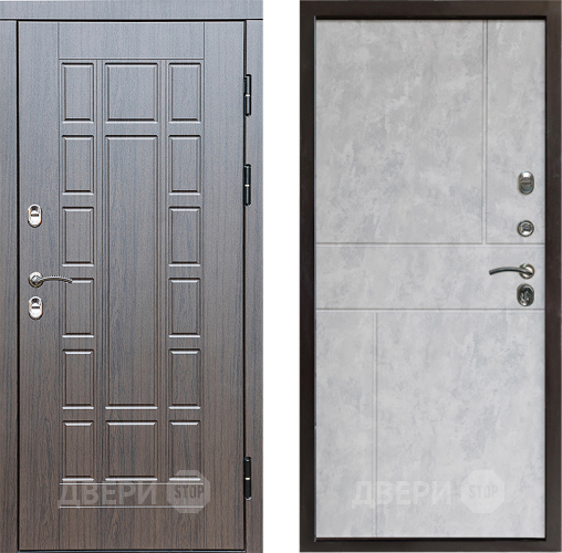 Входная металлическая Дверь Престиж TERMO с терморазрывом Престиж Горизонт Бетон светлый в Ногинск