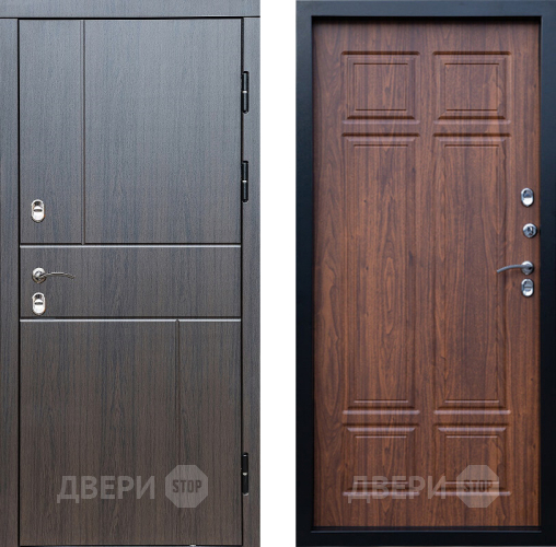Входная металлическая Дверь Престиж TERMO с терморазрывом Горизонт Венге Премиум Орех темный в Ногинск