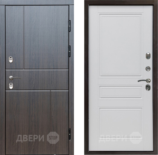 Дверь Престиж TERMO с терморазрывом Горизонт Венге Классика Белый матовый в Ногинск