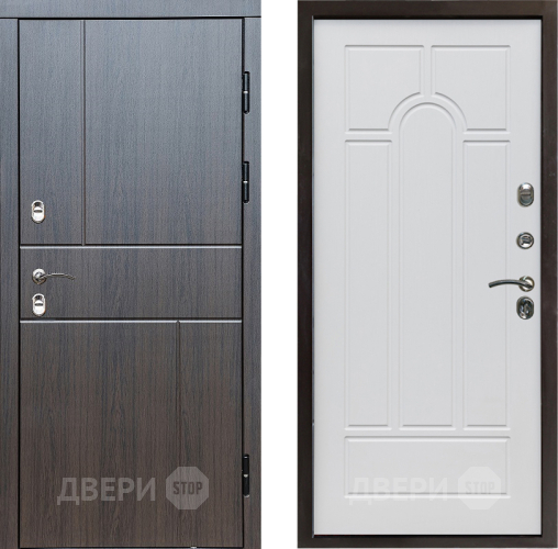 Дверь Престиж TERMO с терморазрывом Горизонт Венге Арка Белое дерево в Ногинск