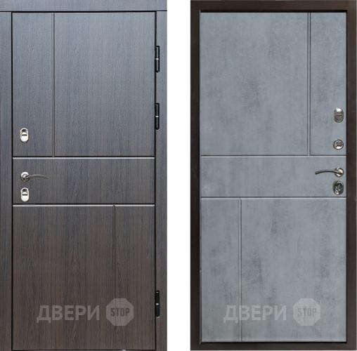 Входная металлическая Дверь Престиж TERMO с терморазрывом Горизонт Венге Горизонт Бетон темный в Ногинск