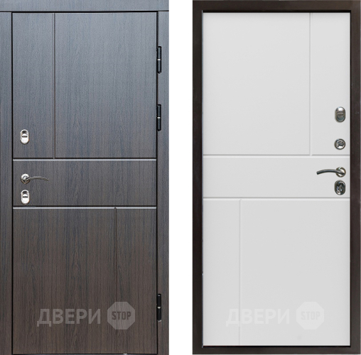 Входная металлическая Дверь Престиж TERMO с терморазрывом Горизонт Венге Горизонт Бетон белый в Ногинск