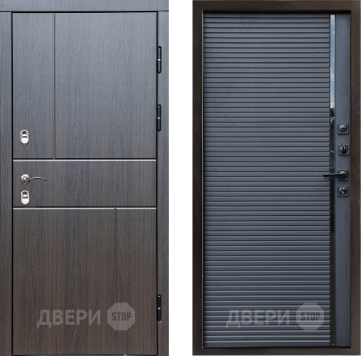 Входная металлическая Дверь Престиж TERMO с терморазрывом Горизонт Венге Porte Черный кварц в Ногинск