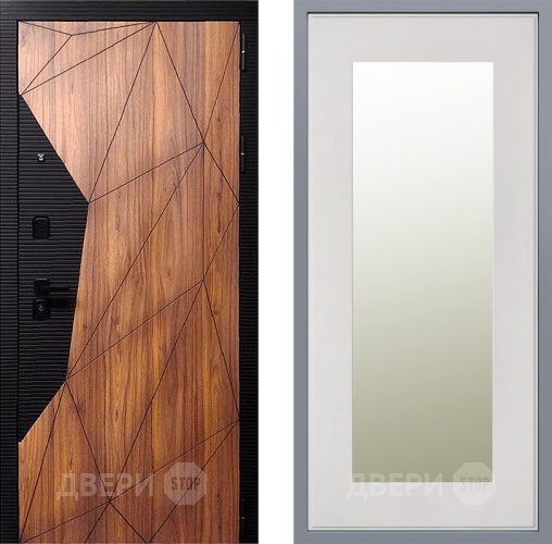 Дверь Заводские двери Морра Зеркало Модерн Белый софт в Ногинск