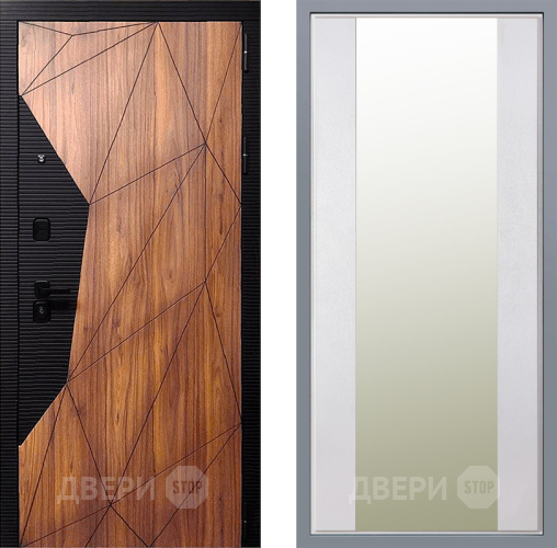 Дверь Заводские двери Морра Зеркало Макси Белый шелк в Ногинск