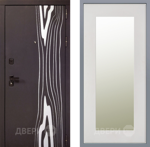 Дверь Заводские двери Леванте Зеркало Модерн Белый софт в Ногинск