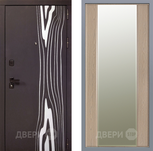 Дверь Заводские двери Леванте Зеркало Макси Беленый дуб в Ногинск