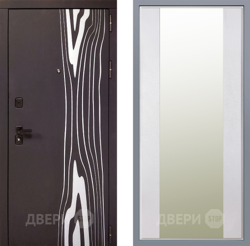 Дверь Заводские двери Леванте Зеркало Макси Белый шелк в Ногинск