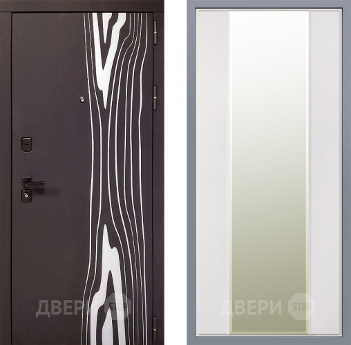 Дверь Заводские двери Леванте Зеркало Макси Белый матовый в Ногинск