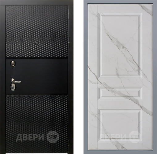 Дверь Заводские двери Тефлон Стокгольм Мрамор белый в Ногинск