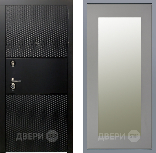 Дверь Заводские двери Тефлон Зеркало Модерн Грей софт в Ногинск