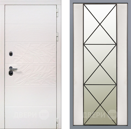 Дверь Заводские двери Дэко Вайт Зеркало Перфекто Структурное дерево в Ногинск