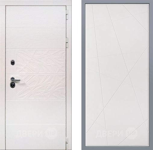 Дверь Заводские двери Дэко Вайт Флитта Белый софт в Ногинск