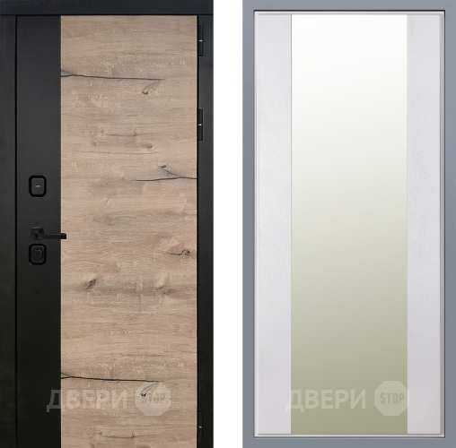 Дверь Заводские двери Ларте Зеркало Макси Белый шелк в Ногинск