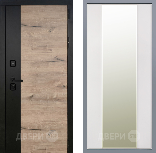 Дверь Заводские двери Ларте Зеркало Макси Белый матовый в Ногинск