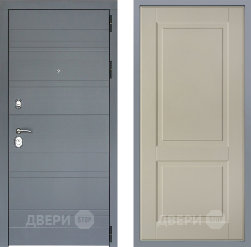 Дверь Заводские двери Лира Софт графит Доррен Шампань в Ногинск