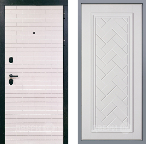 Дверь Заводские двери Сохо Упра Белый софт в Ногинск