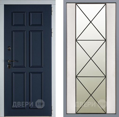 Дверь Заводские двери Стокгольм Зеркало Перфекто Структурное дерево в Ногинск