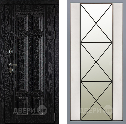 Дверь Заводские двери Мюнхен Зеркало Перфекто Структурное дерево в Ногинск