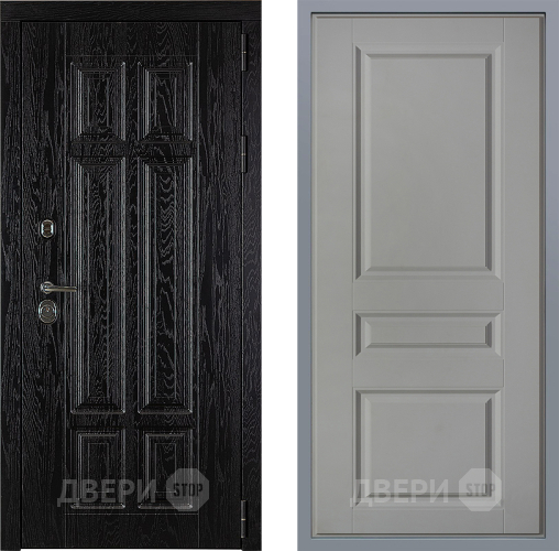 Дверь Заводские двери Мюнхен Стокгольм Грей софт в Ногинск