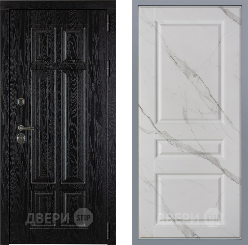 Дверь Заводские двери Мюнхен Стокгольм Мрамор белый в Ногинск