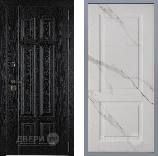 Дверь Заводские двери Мюнхен Доррен Мрамор белый в Ногинск