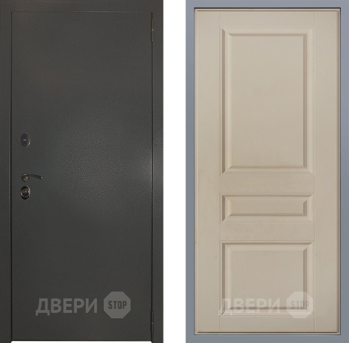 Дверь Заводские двери Эталон 3к антик серебро Стокгольм Шампань в Ногинск