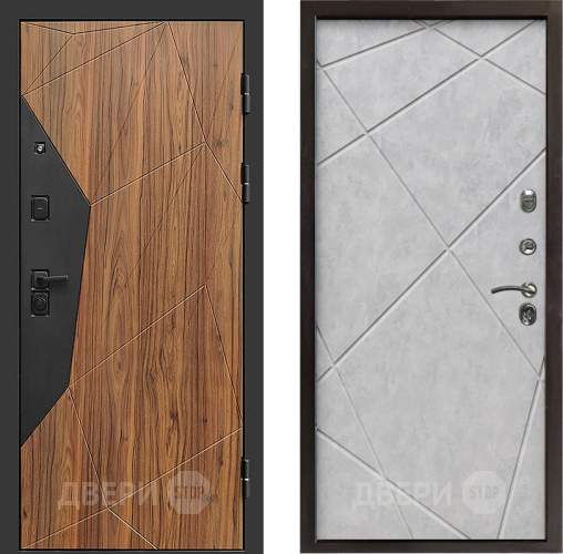 Входная металлическая Дверь Престиж Avangard Лучи Бетон светлый в Ногинск