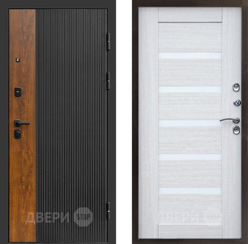 Входная металлическая Дверь Престиж Prestizh Царга Лиственница белая в Ногинск