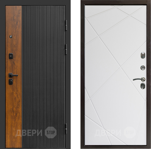 Входная металлическая Дверь Престиж Prestizh Лучи Бетон белый в Ногинск