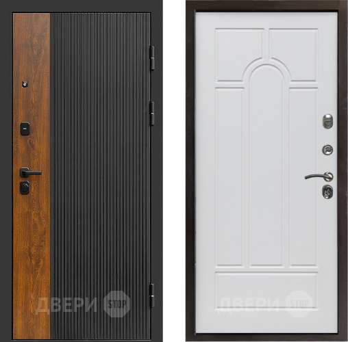 Входная металлическая Дверь Престиж Prestizh Арка Белое дерево в Ногинск