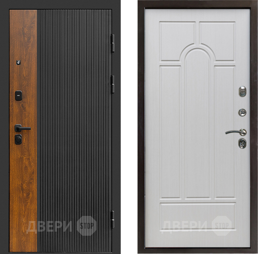 Входная металлическая Дверь Престиж Prestizh Арка Лиственница белая в Ногинск