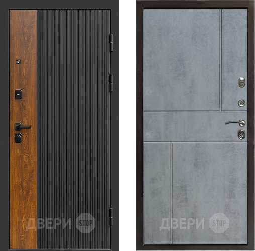 Входная металлическая Дверь Престиж Prestizh Горизонт Бетон темный в Ногинск