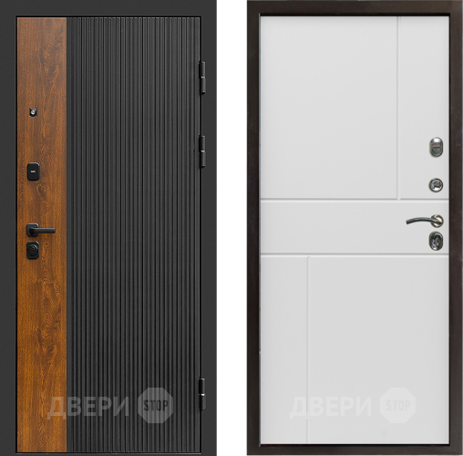 Входная металлическая Дверь Престиж Prestizh Горизонт Бетон белый в Ногинск