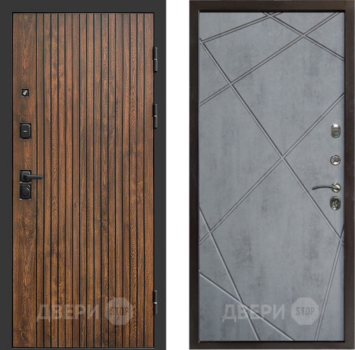 Входная металлическая Дверь Престиж Tvist Лучи Бетон темный в Ногинск